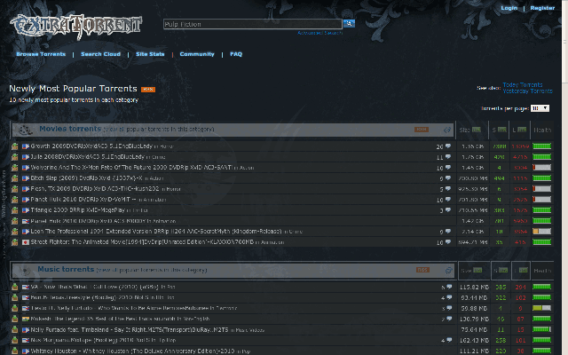 ExtraTorrent - Re-Skinned