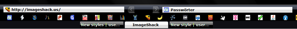 Firefox 3.6 - Tabs & Tabbar / Black & Silver
