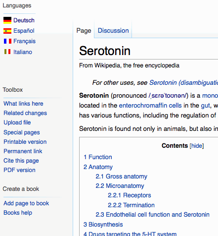 Wikipedia(beta) - Language Menu with flags
