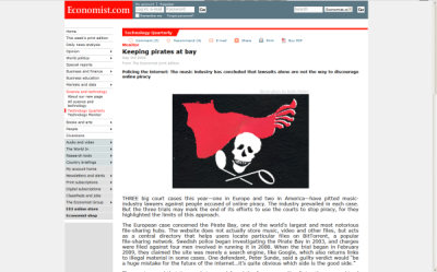 Economist.com - uncluttered