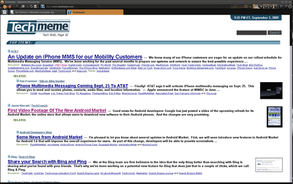 Techmeme - Minimalist