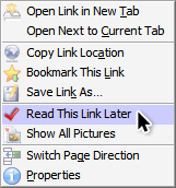Read It Later - Iconize Context Menu Item
