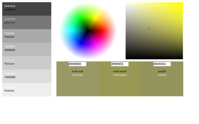 Color Wheel for Web Devs