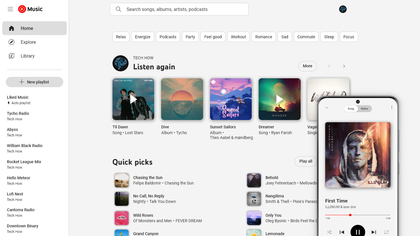 Light Theme for YouTube Music