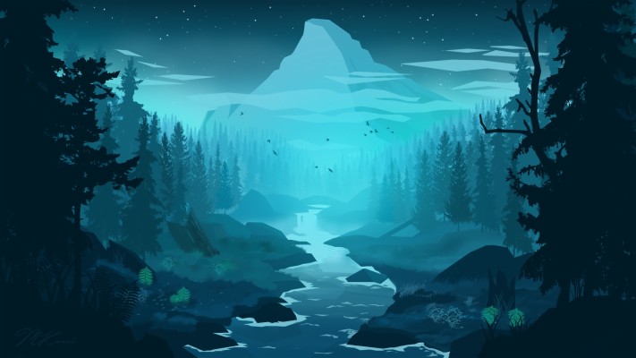 Forest (Blue Sky) - Roblox background