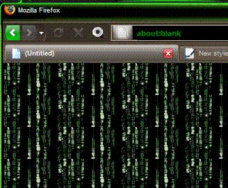 Matrix Has Firefox - About:Blank