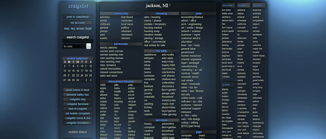 Craigslist - Dark Shiny Blue, transparency