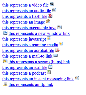 Link-Type Icons