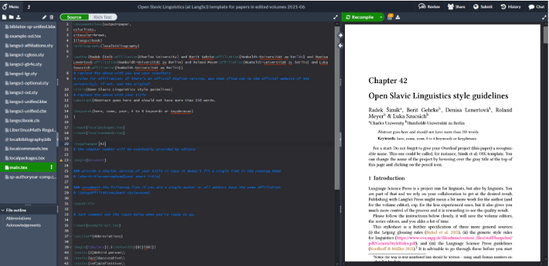 Overleaf Dark Theme
