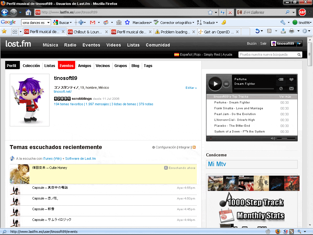 Last.fm 100% width