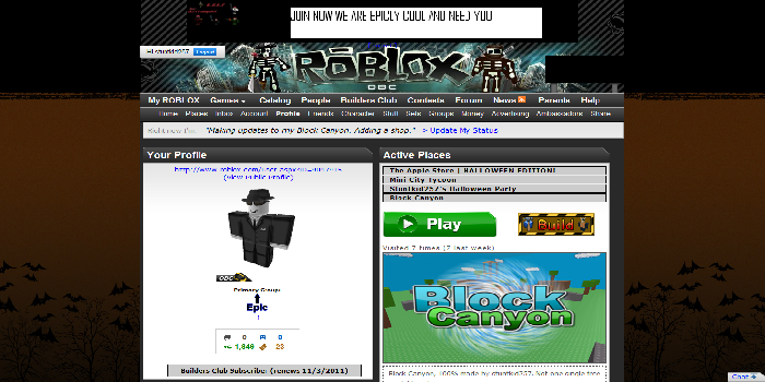 Roblox 2011 Halloween old roblox