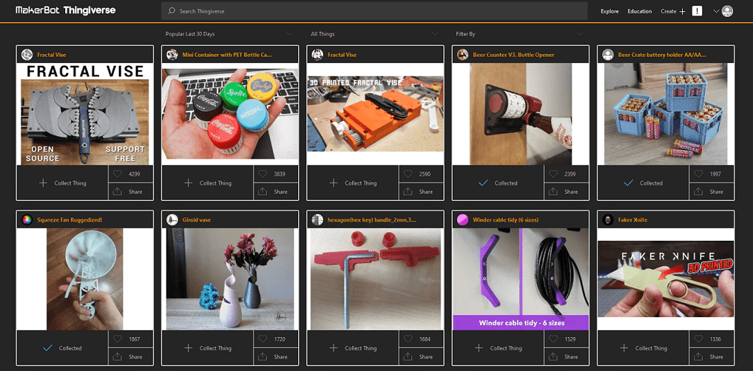 Thingiverse Dark Orange