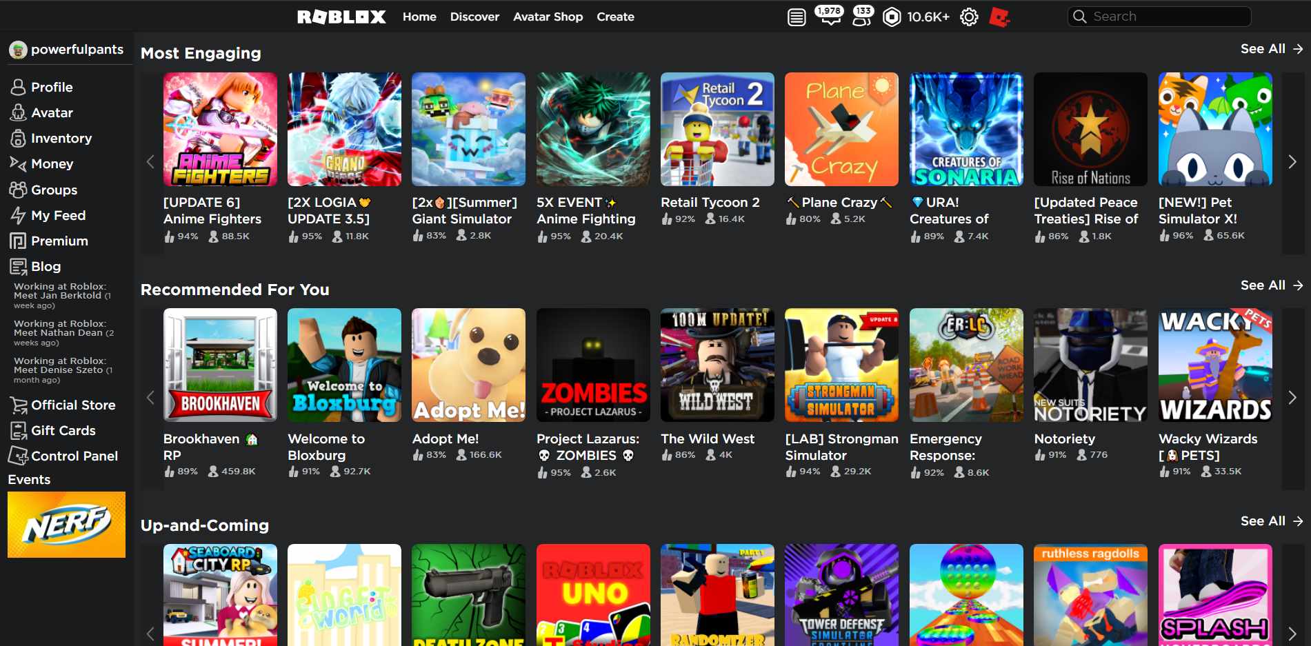 ROBLOX - 2013 Style Navigation Bar