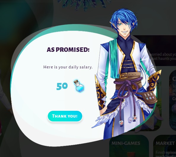 Eldarya Daily maanas Ezarel (FR, EN, ES, etc.)