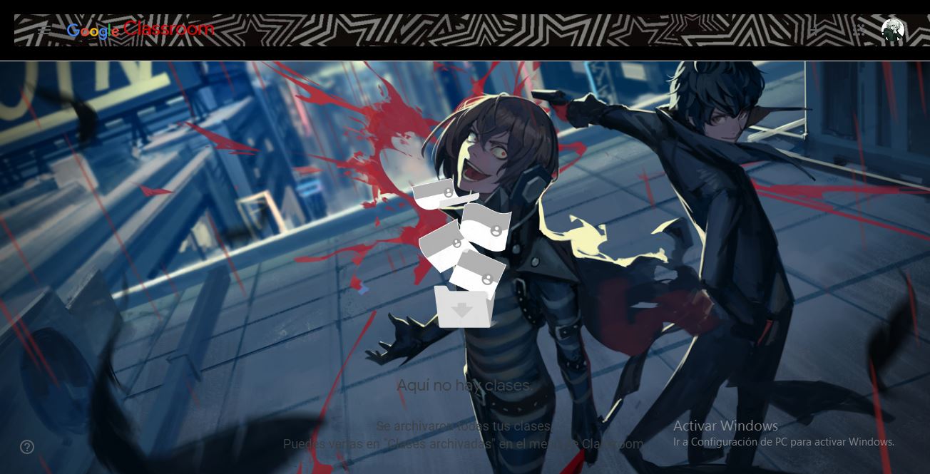 Persona 5 Royal Joker and Crow (Google Classroom)