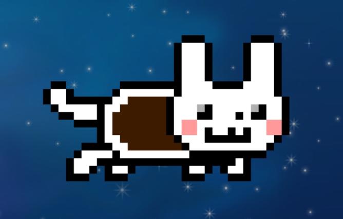 Bunny Nyan Background