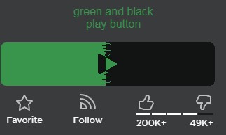 green and black play button for-roblox