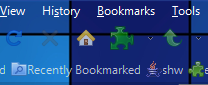 Transparent Toolbar Buttons and Text - Personas