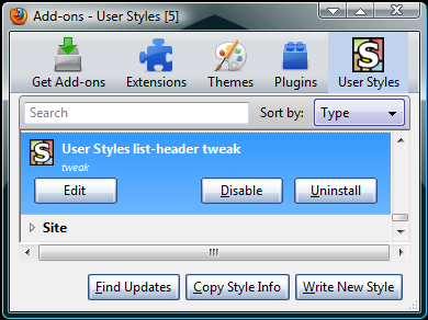 Addons - Stylish | Userstyles theming