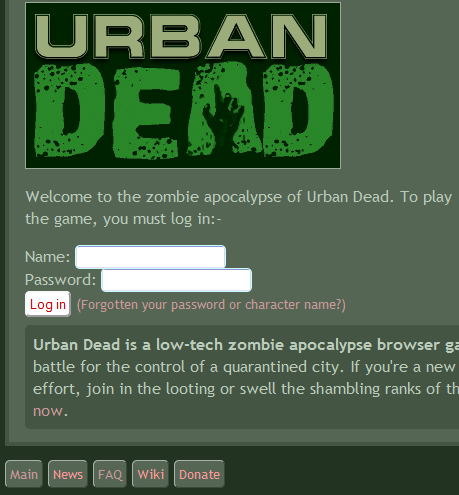 Urban Dead - rounded edges