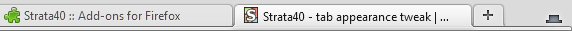 Tab bar - appearance tweak