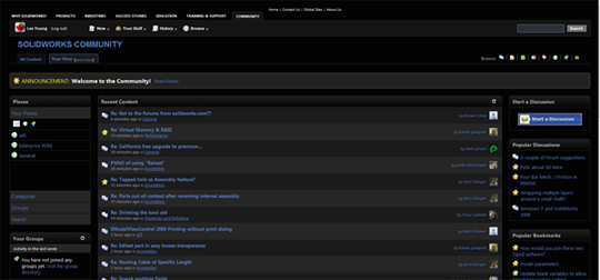 SolidWorks Forums - Dark