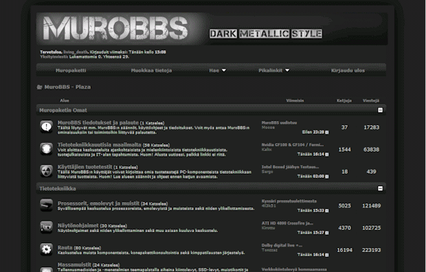 MuroBBS - vBulletin - Dark Metallic Style + adb