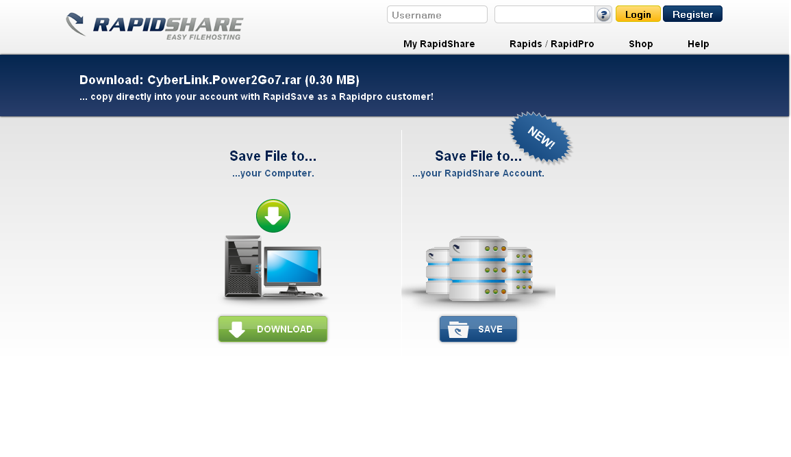 Rapidshare.com  - Cleaned 4 Premium Users