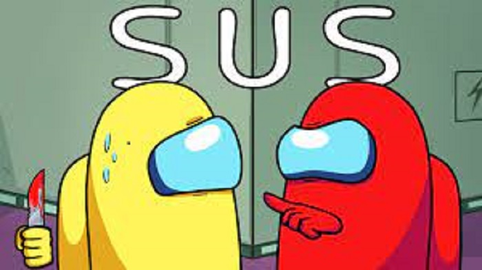 Among us you sus you look sus SUS