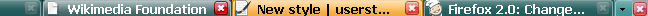 Close button in all tabs and tab-bar
