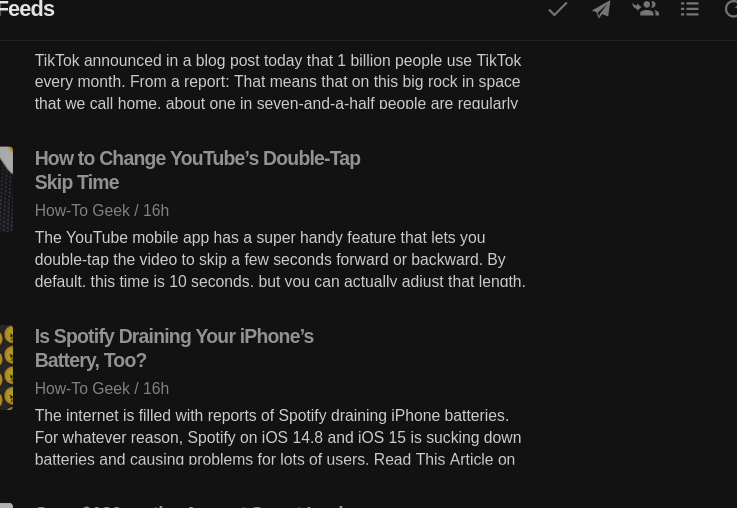 feedly.com brighter text by @aptlogs