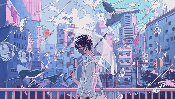 Colorful Anime Youtube Background