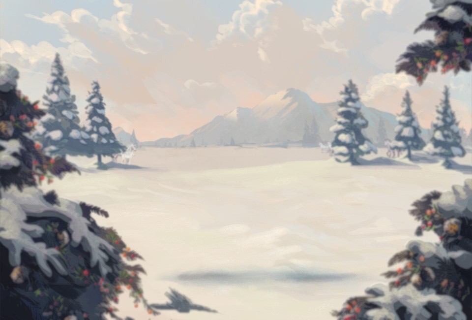 HR Winter Scenery Background