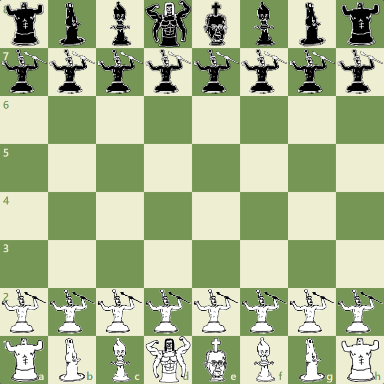 Andrew's chess pieces