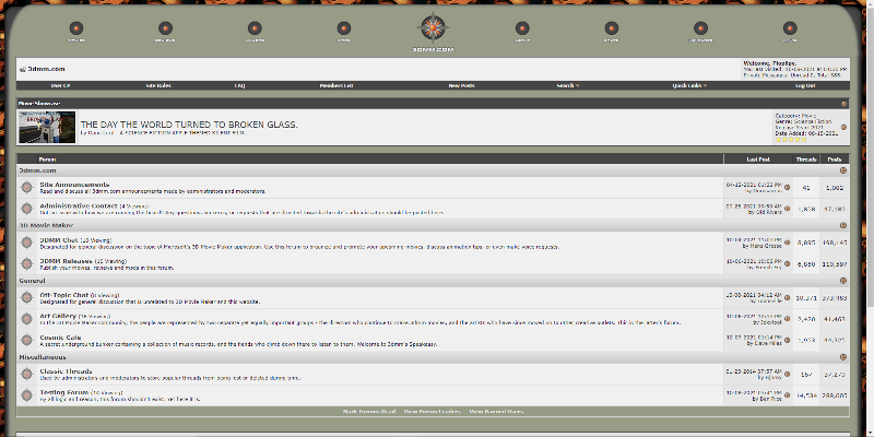 3DMM.COM Halloween theme