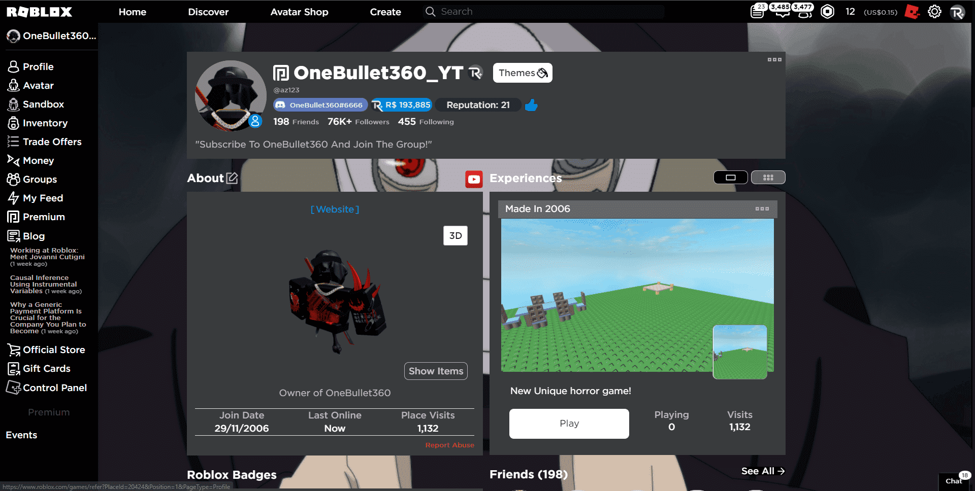 Roblox - Tobi Dark Theme (Naruto)