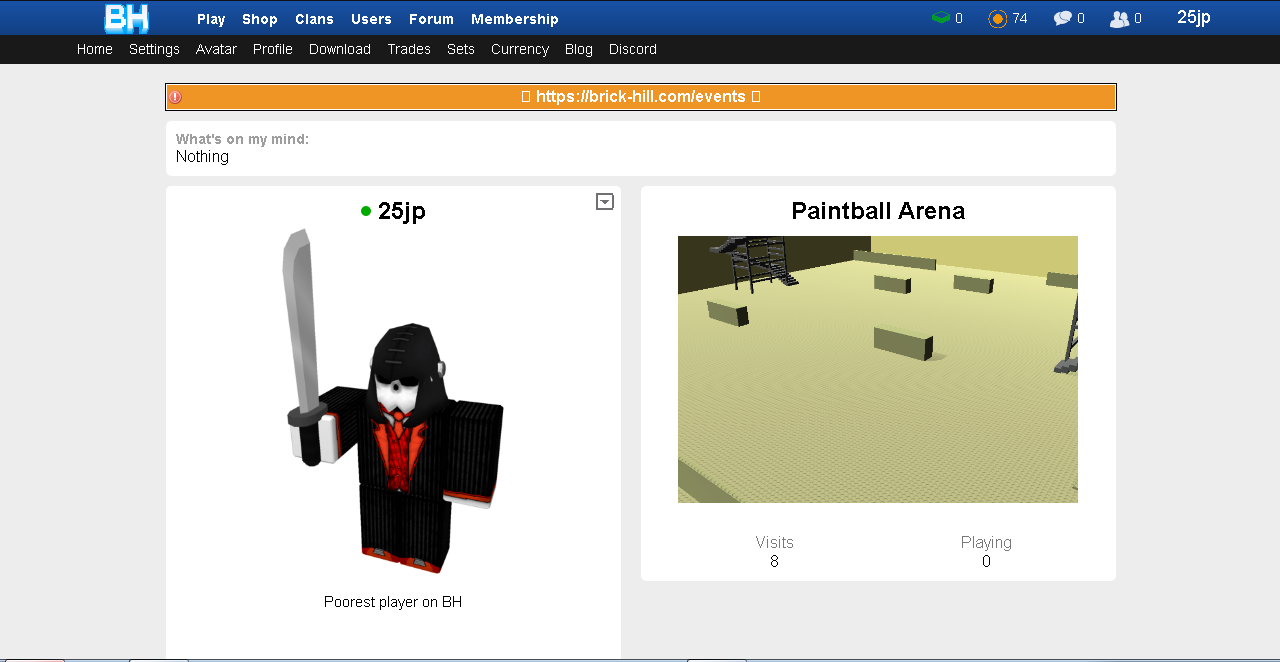 Brick Hill 2013 Roblox Theme Style