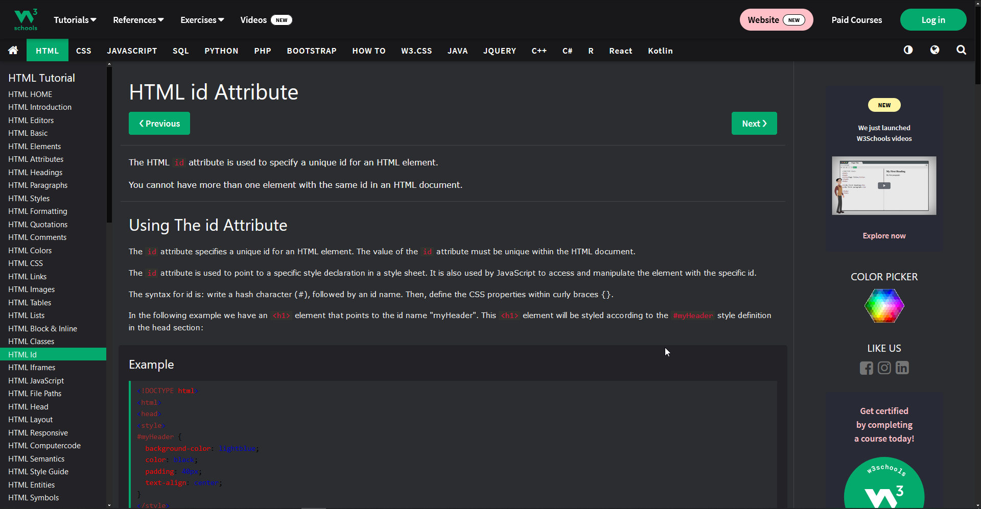 W3Schools Darkmode -JL6079