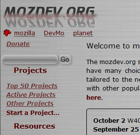 Mozdev.org Brushed