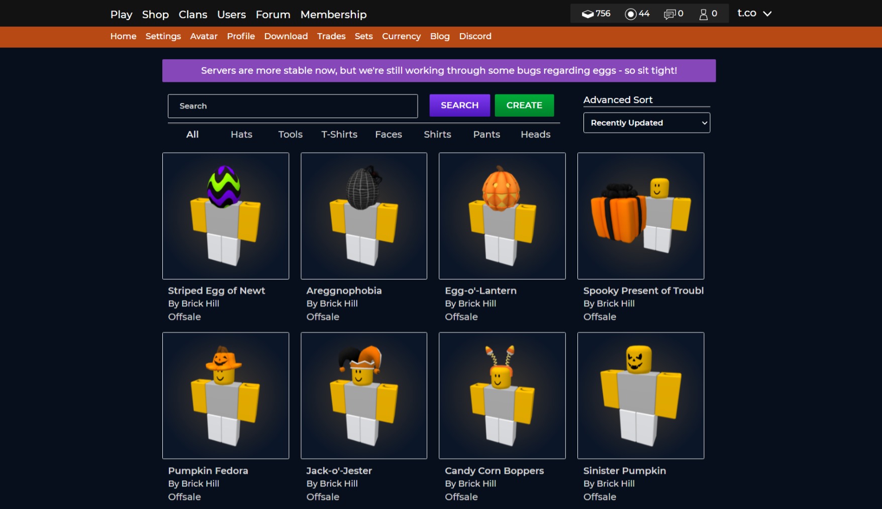 Brick Hill Halloween Theme w/ new bh style