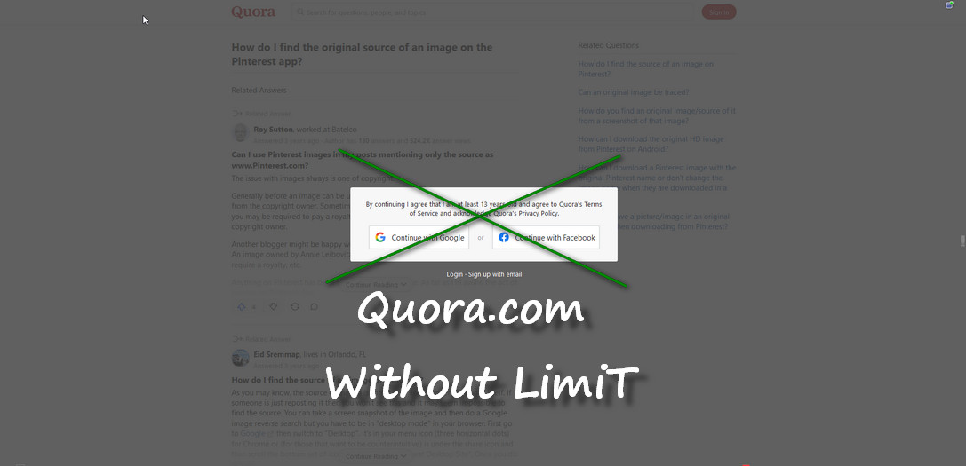Quora.com Without Limit v.5