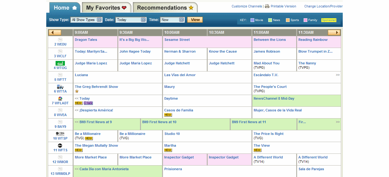 AOL TV Listings - Updated 4/4/07