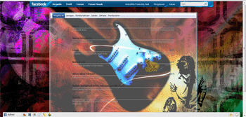 Facebook Skin Punk Rock Emo Guitars Black