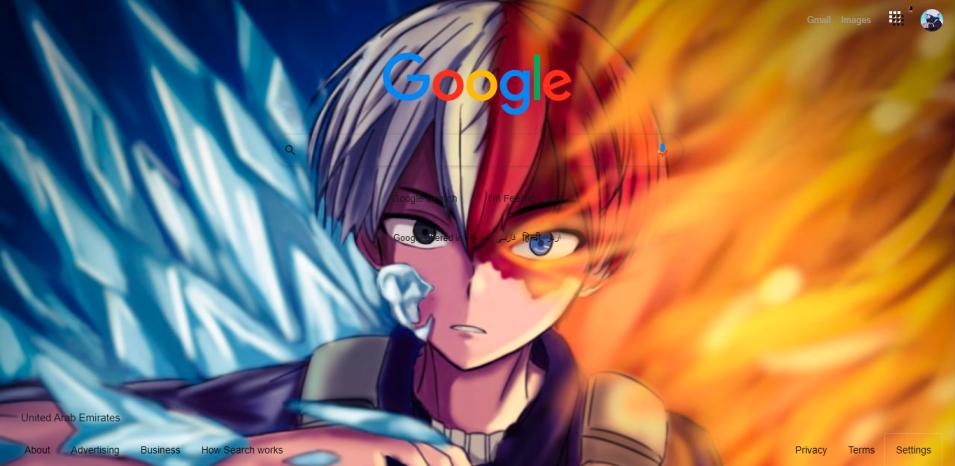 Todoroki Google Theme