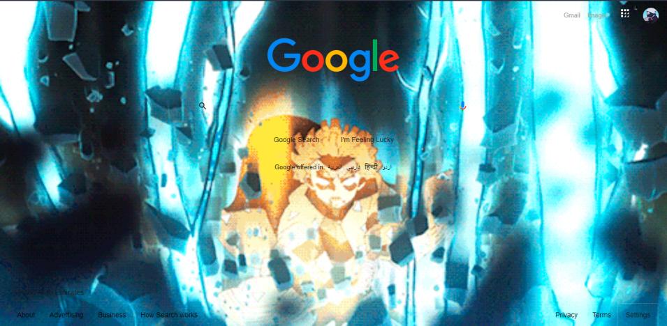 Zenitsu Demon Slayer Google THEME animated