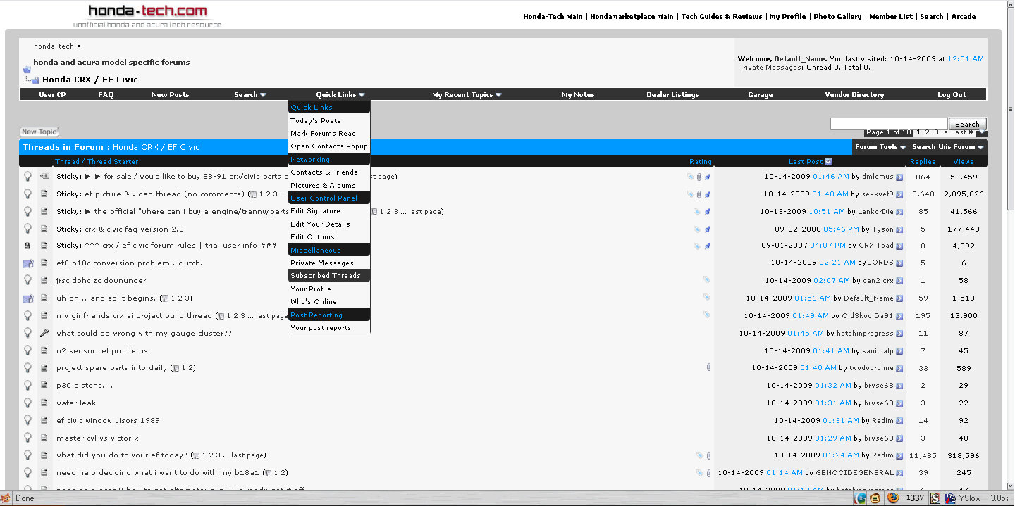Honda-Tech Grey/Blue Theme