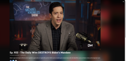 Daily Wire Theater Mode
