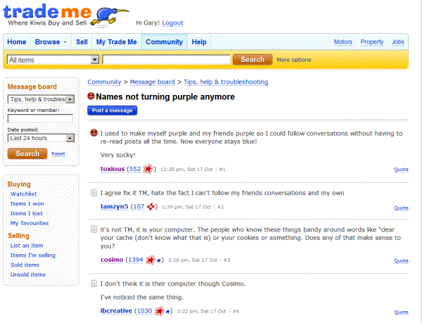 Trademe - get purple visited links back