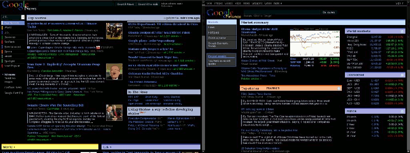 Google News & Finance Dark and Colors -All Nations