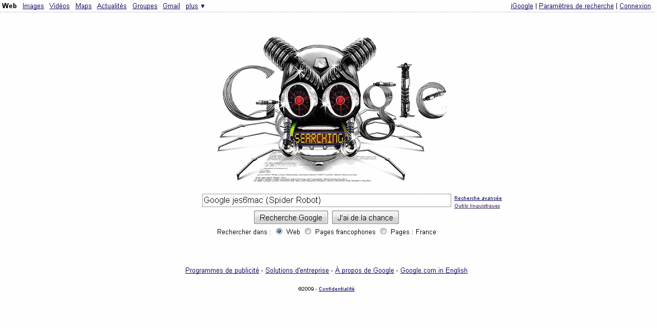 Google jes6mac (Spider Robot)